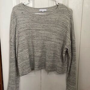 Beyond Yoga light grey medium cropped sweater